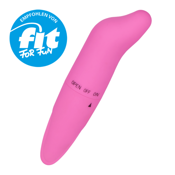 Soft Touch-Vibrator mit gebogener Spitze, 12,5cm