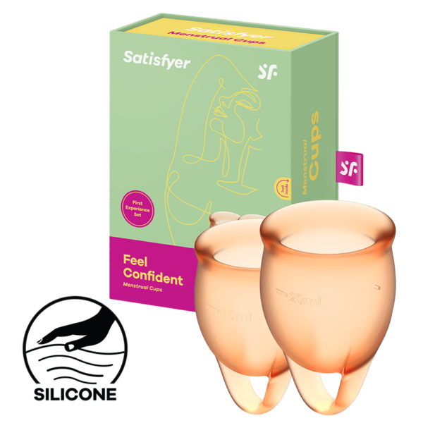 Satisfyer Feel Confident - Menstrual Cup Set, 15&20ml