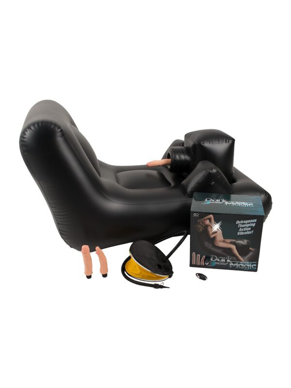 Dark Magic Thrusting Bed: Liebeskissen mit Vibrator