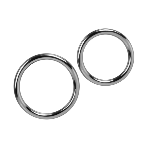 Penisring-Set aus Metall, 2 Teile, 4,6 - 5,2 cm