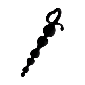 Herz-Analkette aus Silikon, 18 cm