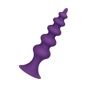 Strukturierter Silikon-Analdildo, 12 cm