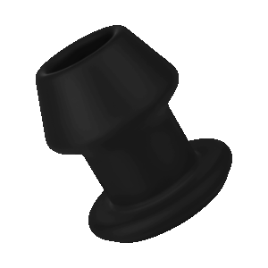 Tunnel-Analplug aus Silikon L, 10,2 cm