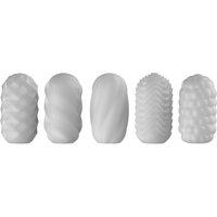 5er-Set Masturbator „Hedy X – Mixed“, 5 verschiedene Stimulationsstrukturen