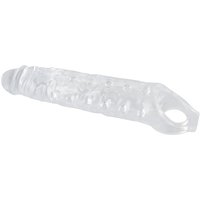 Penishülle „Penis sleeve“ mit Hodenring, innen genoppt