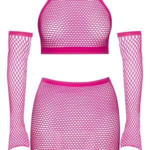 3-teiliges Dessous-Set aus Netz