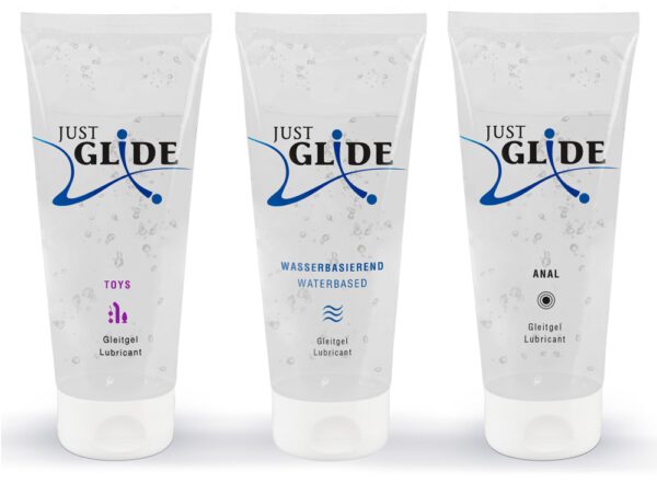 3-teiliges Gleitgel-Set „Just Glide“