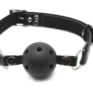 Knebel „Breathable Ball Gag“, Beißball mit Atemlöchern