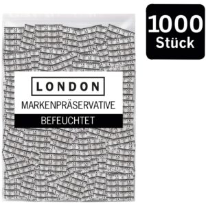 Kondome „LONDON Q600 feucht“ mit Beschichtung auf Silikonbasis