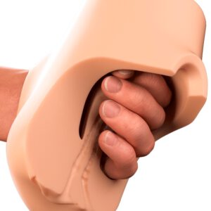 Masturbator „Pussy Pounder Vibrating" mit Vagina- und Anusöffnung