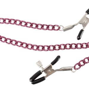 Nippelklammern mit Justierschrauben und Verbindungskette