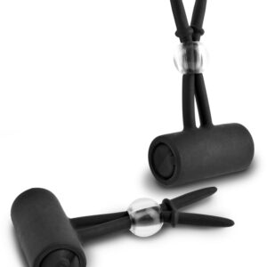 Nippelklemmen „Vibrating Silicone Nipple Lassos“, mit Vibration