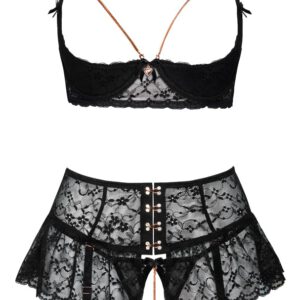 Ouvert-Set inklusive Straps-Röckchen