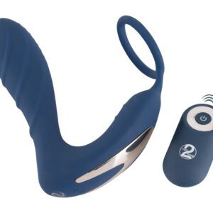 Penisring mit Vibro-Perineumreizer und Vibro-Analplug