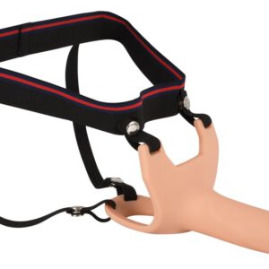Umschnalldildo „Silicone Strap-on“, mit Hodenring