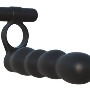 Vibro-Penisring „Posable Partner Double Penetrator“ mit Dildo